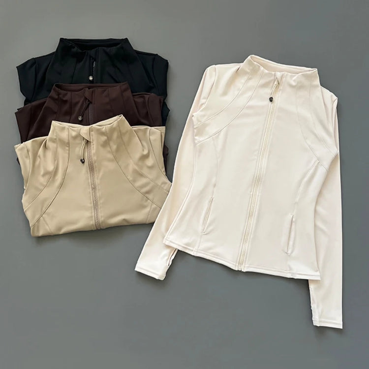 Quick Dry Stand Up Collar Fitness Jacket Women