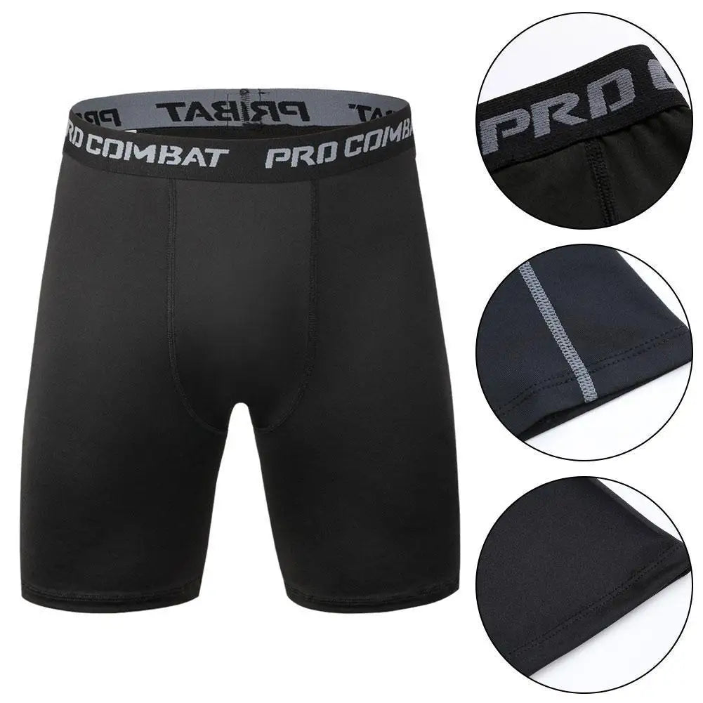 Men Bodybuilding Shorts Fitness Workout Inseam Gym Knickers Male