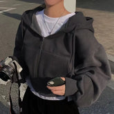 Womens Fleece Lined Cropped Slim Jacket