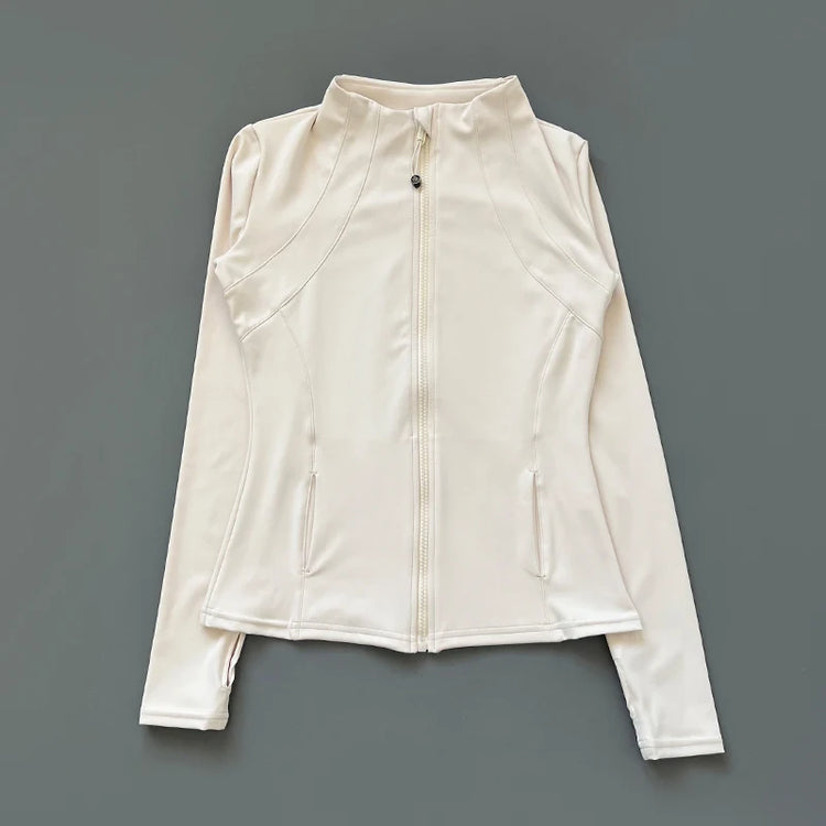 Quick Dry Stand Up Collar Fitness Jacket Women